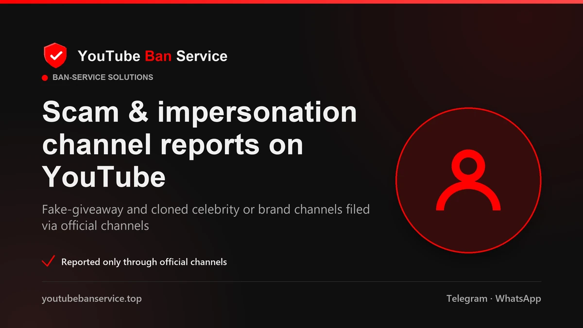 Claim a YouTube username and report an impersonator using your channel name through official channels