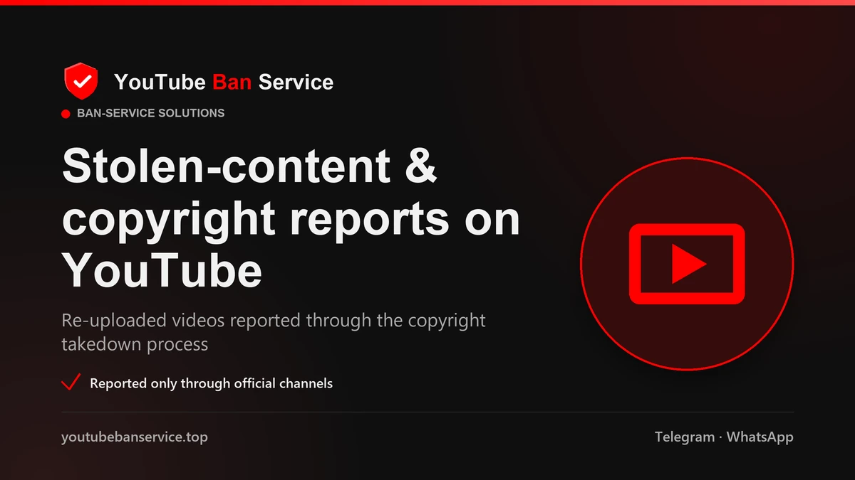 Reporting an impersonator who took your YouTube username via impersonation, trademark, or copyright complaints